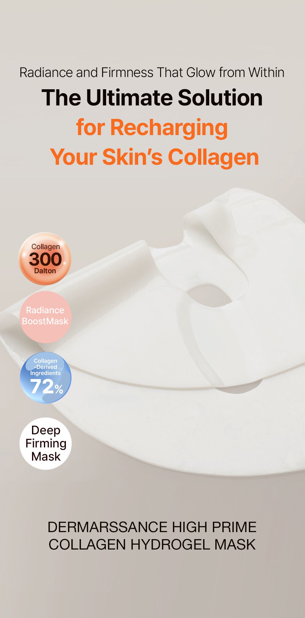 Dermarssance High Prime Collagen Hydrogel Mask 34g x 1 piece