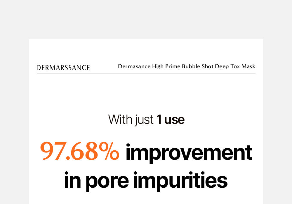 Dermarrsance Highprime Bubble-Shot Deeptox Mask 34g x1 piece