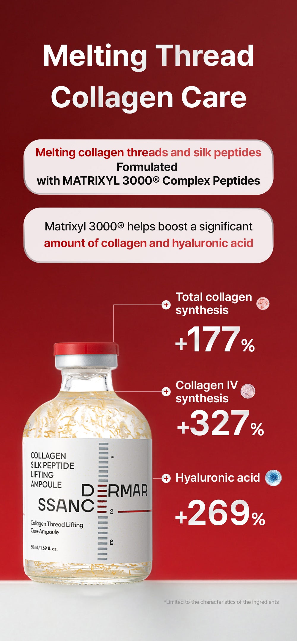 Dermarssance collagen silk peptide lifting ampule